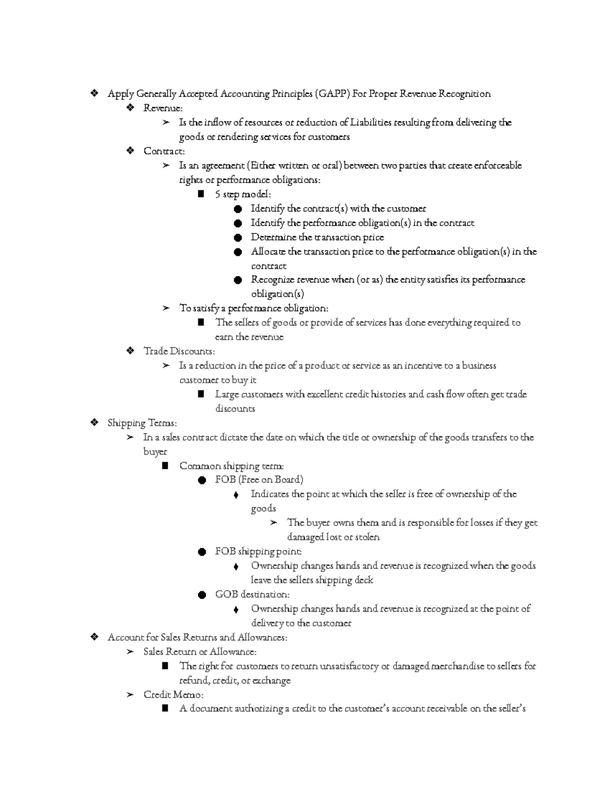 Chapter 5 Receivables and Revenue - Apply Generally Accepted Accounting ...