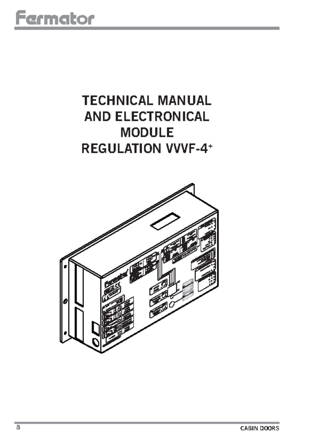 Technical Manual for VVVF4 Door Control Unit Functions and Settings ...