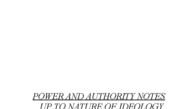 Power and Authority - Notes on Fascism and Dictatorships in Europe ...
