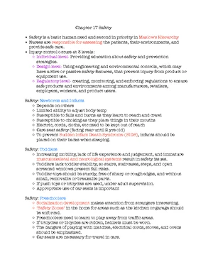 Chapter 17: Safety Fundamentals in Nursing - Key Concepts and ...