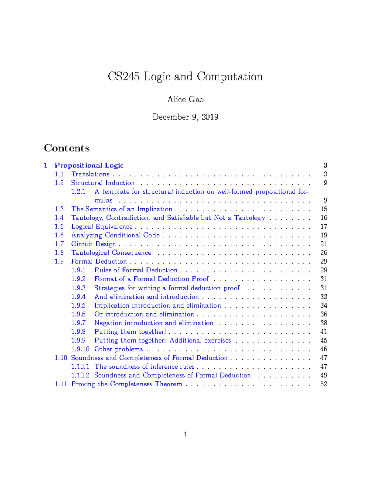 CS245 Logic and Computation Exercises Solutions - Studocu