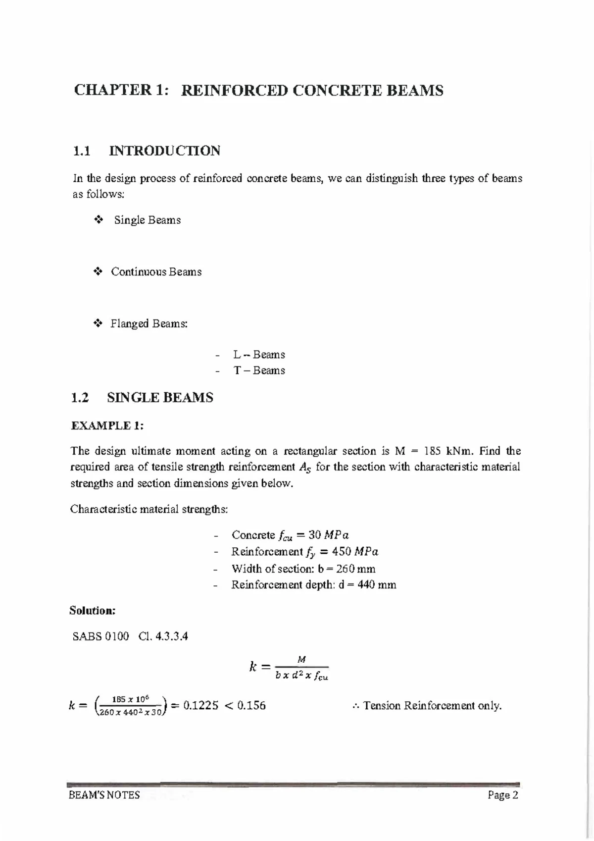 RCD3700 Assignment 1: Advanced Concrete Design Assessment 2024 - Studocu