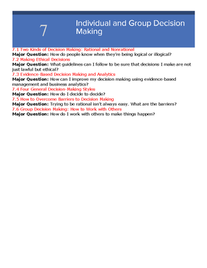Study Guide MGT 201 - Summary Principles Of Mgt - Chapter 1- The ...