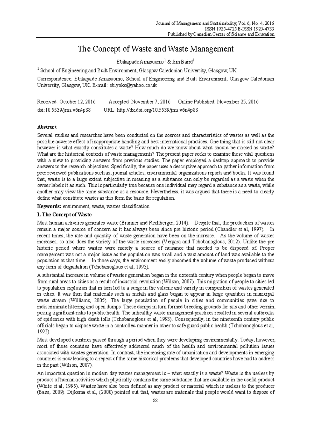 Understanding Waste: Concepts and Management Strategies in Waste ...