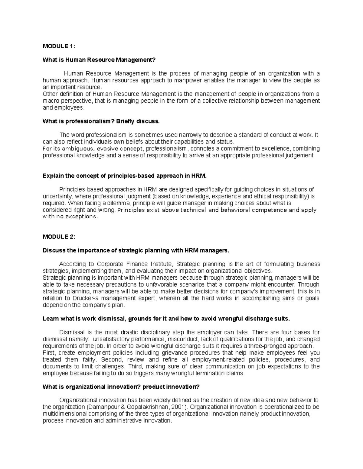 HRM Assignment - Understanding Human Resource Management Concepts - Studocu