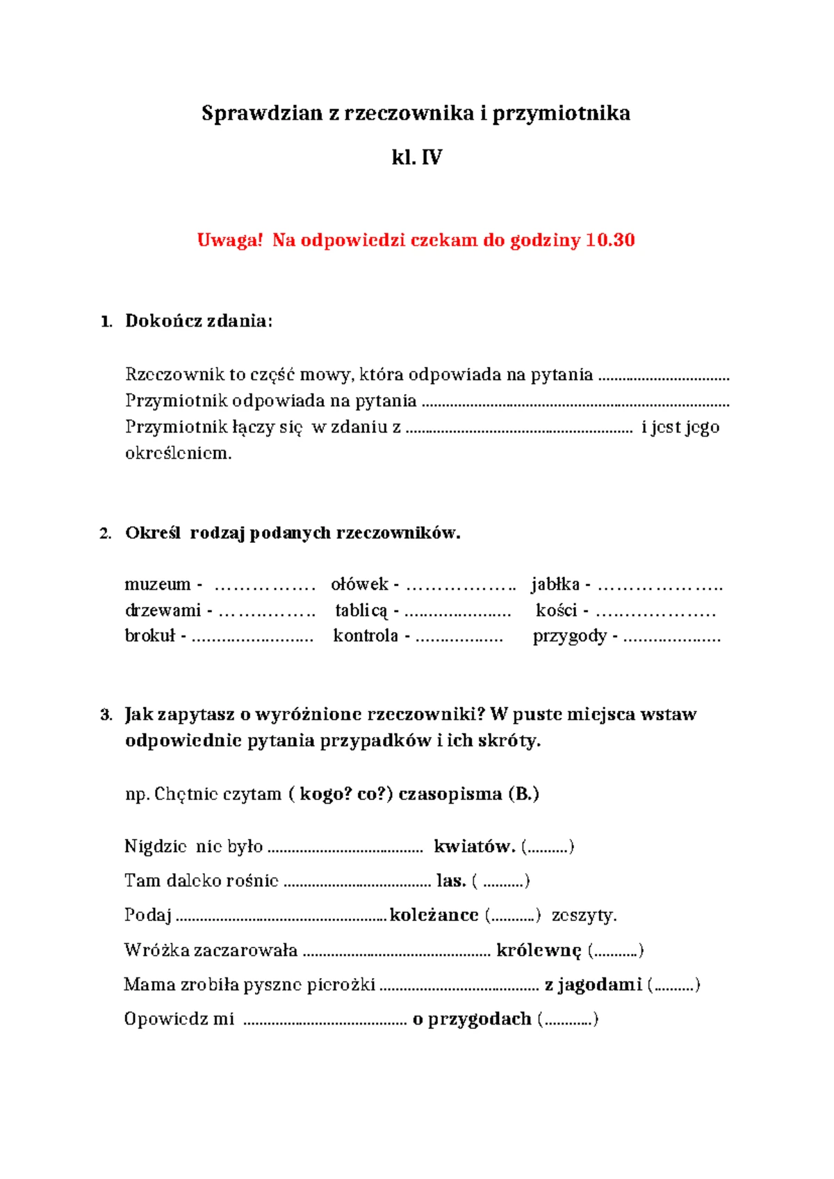 Sprawdzian Kl 2 Robert Wybral Sie Do Ksiegarni www.studocu.com