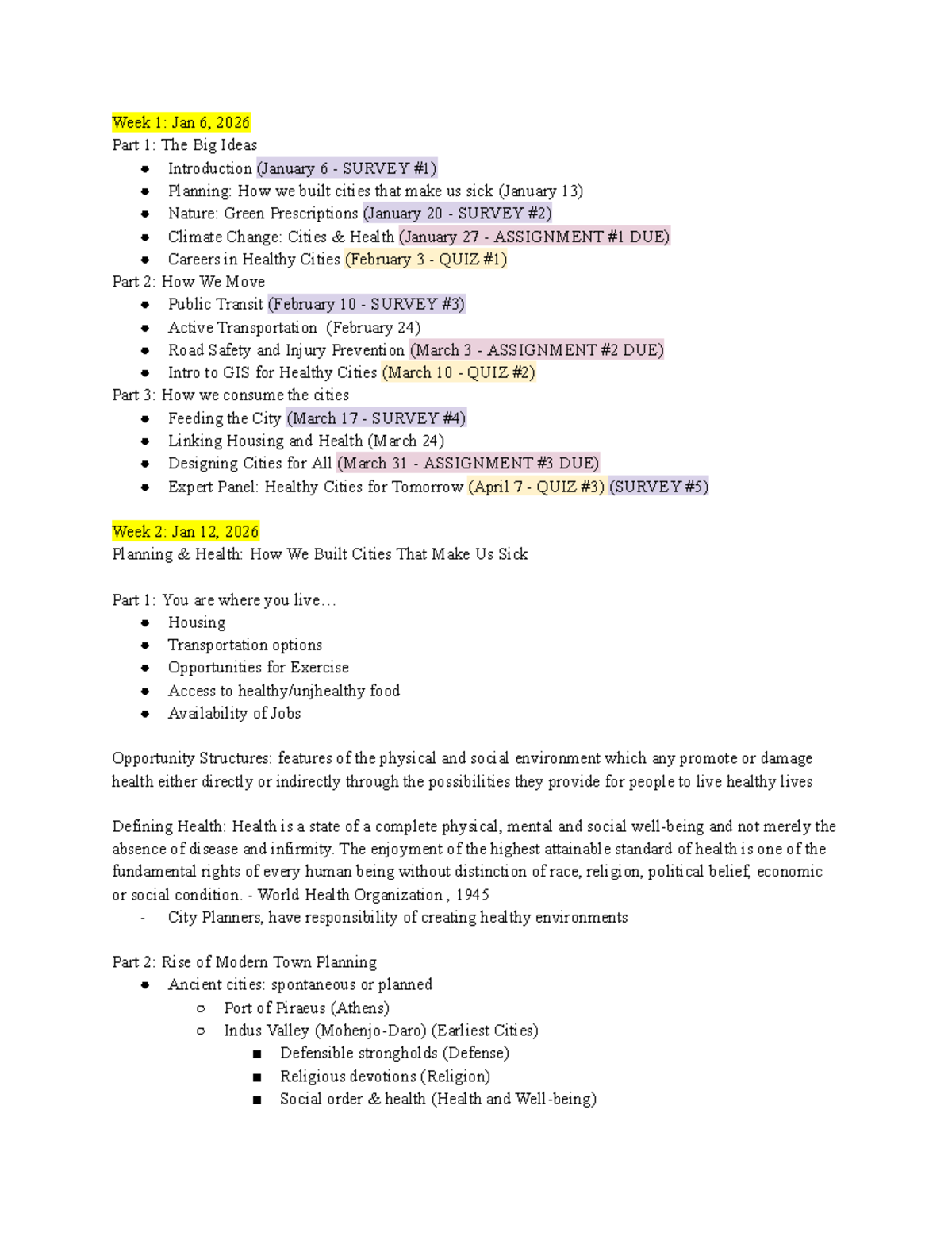 Geography 101: Week 1 Lecture Notes & Quiz Prep (Jan 2026) - Studocu