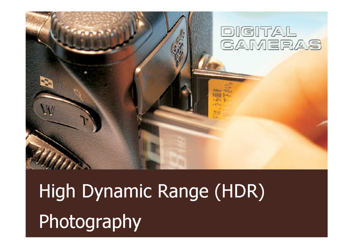 High Dynamic Range (HDR) Photography Overview and Techniques - Studocu