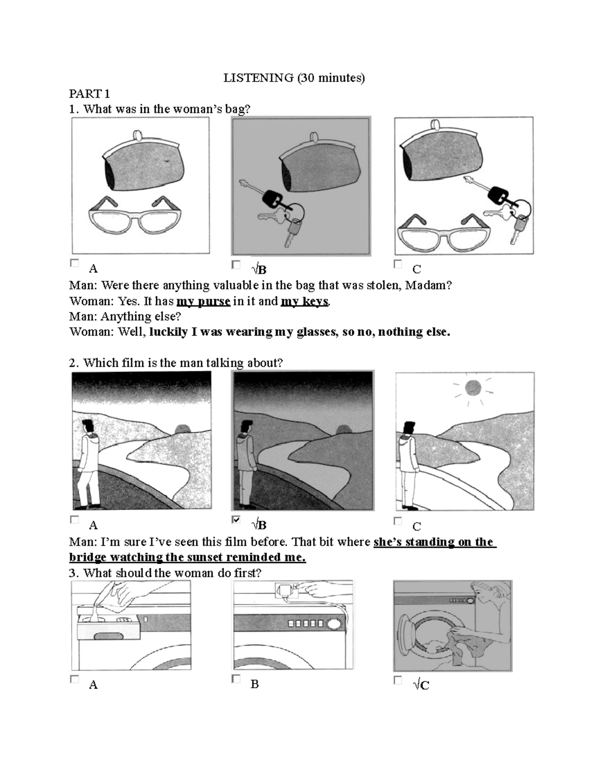Test 2 - Listening and Reading Practice Guide - Studocu