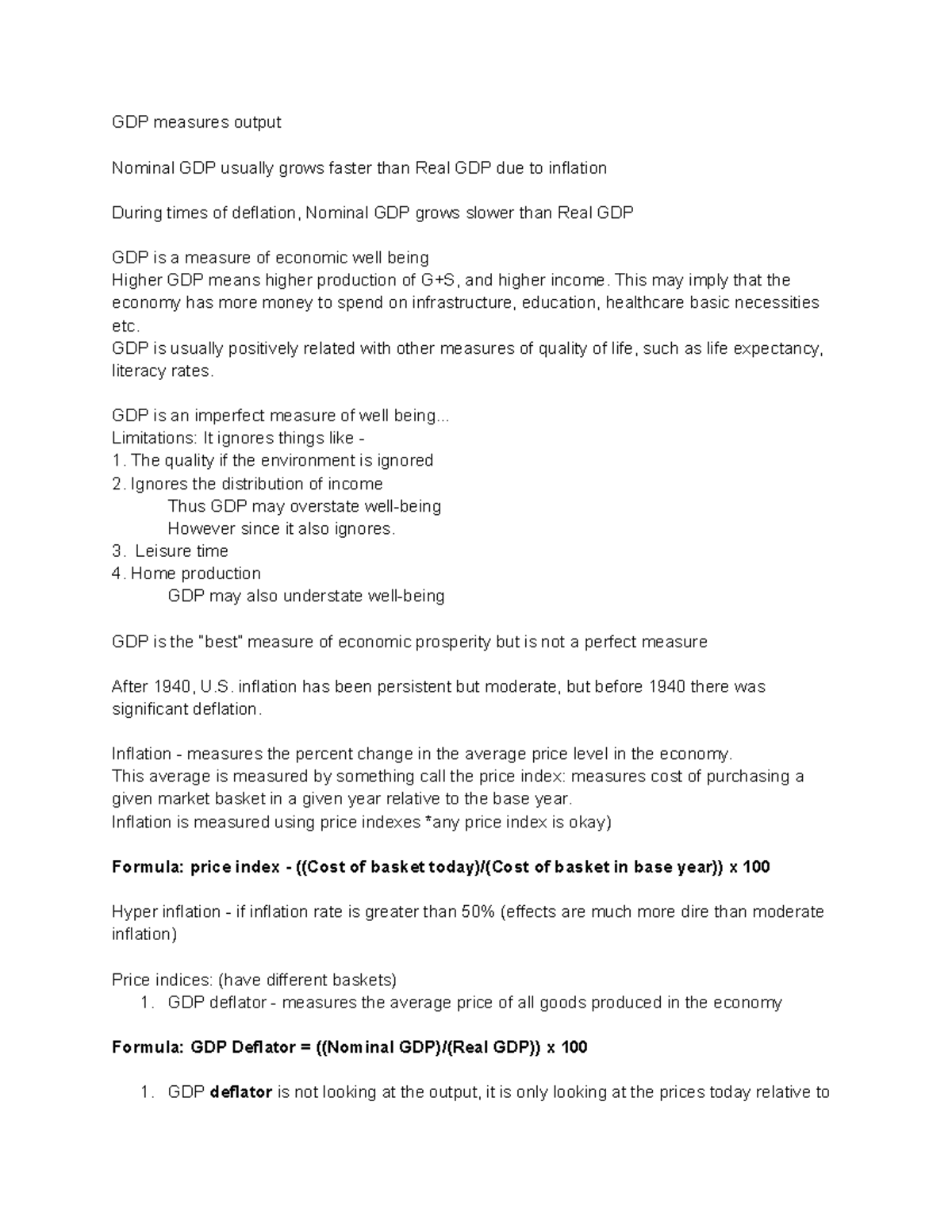 ECO 101 - Week 3: GDP, Inflation, and Economic Measurements Insights ...