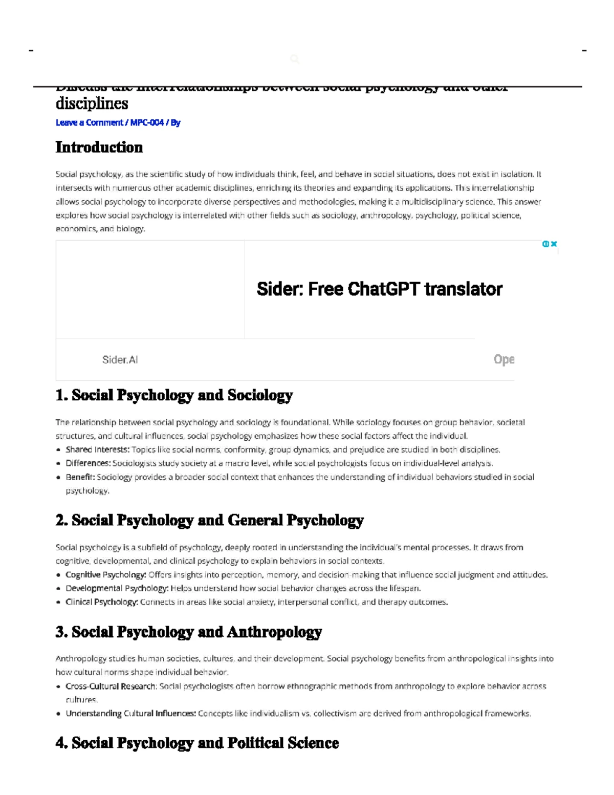Understanding the Goals of Social Psychology: Key Insights - Studocu