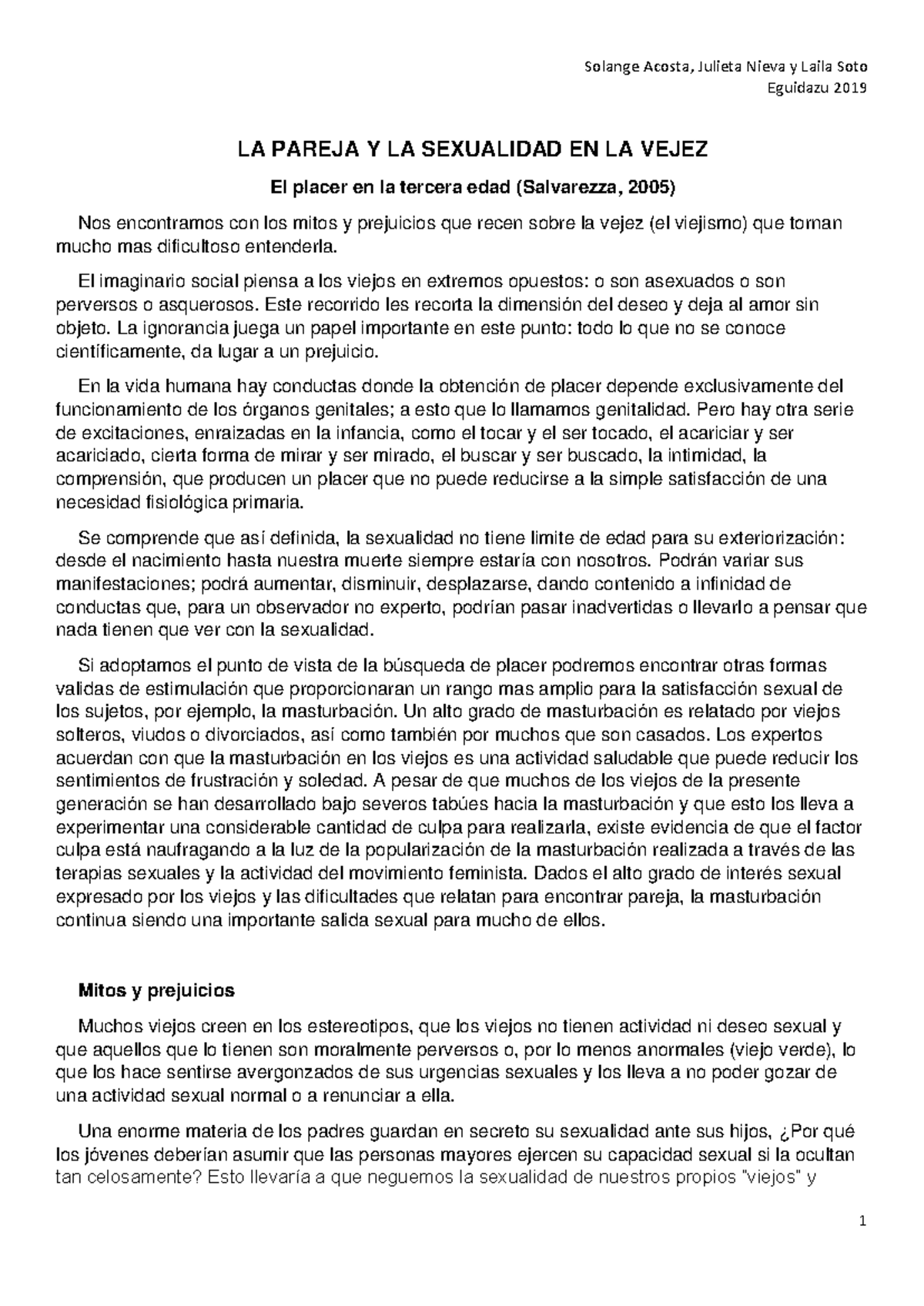 Final Desarrollo III: Sexualidad y Envejez en la Tercera Edad (2019 ...