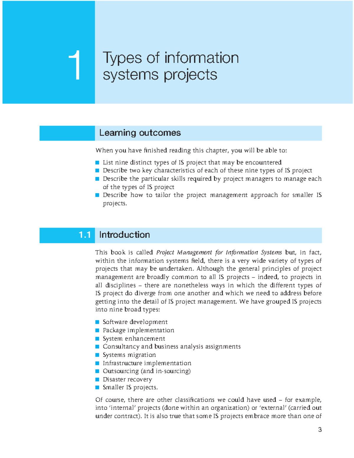Types of Information Systems Projects: Overview and Management ...