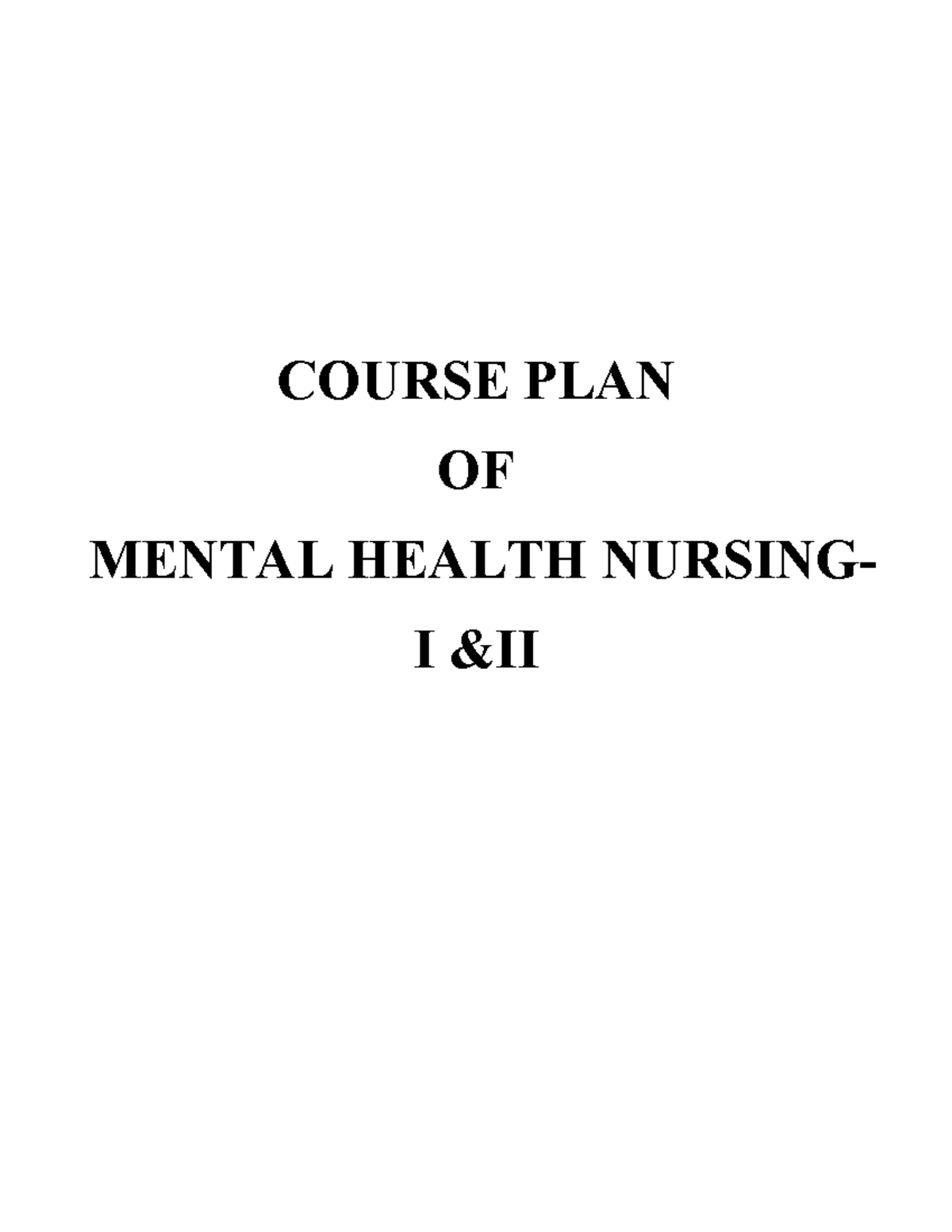 556372490 Comprehensive Course and Unit Plan for Mental Health Nursing ...