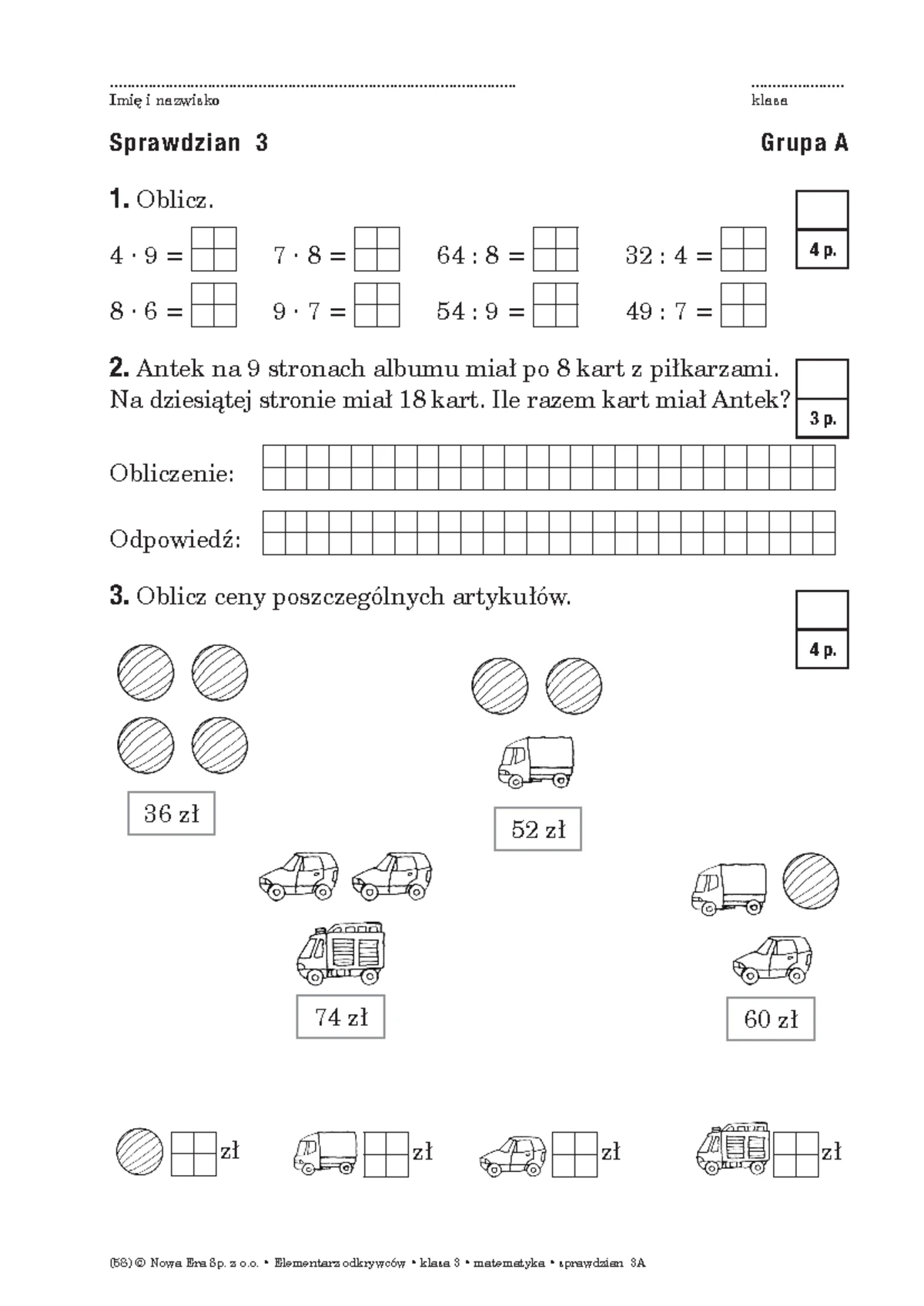Sprawdzian Kl 2 Gimnazjum Matematyka Na Czasie www.studocu.com