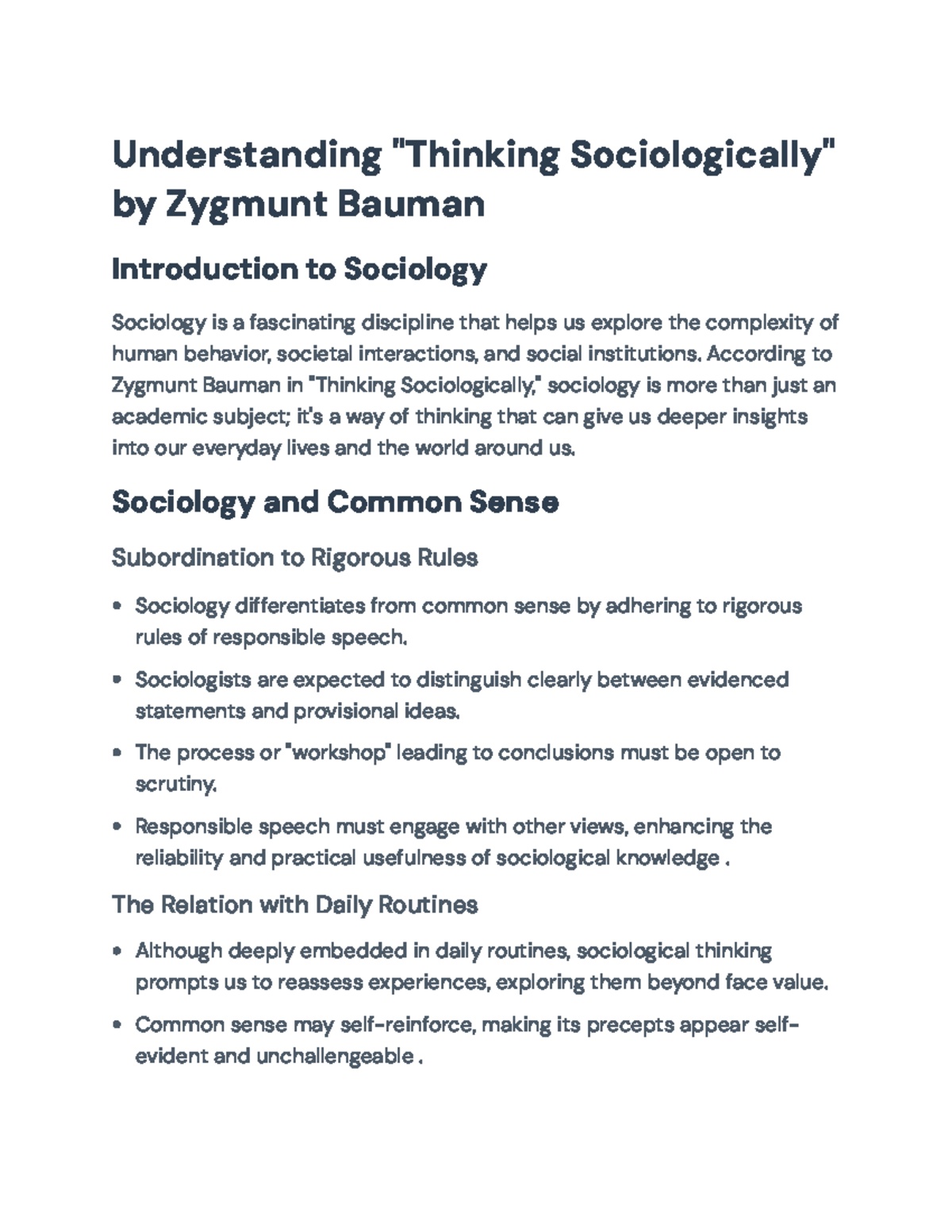 Sociology Insights: Understanding 