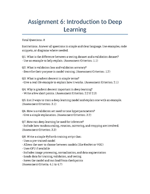 Linear Algebra in Deep Learning: Assignment 4 Overview and Concepts ...