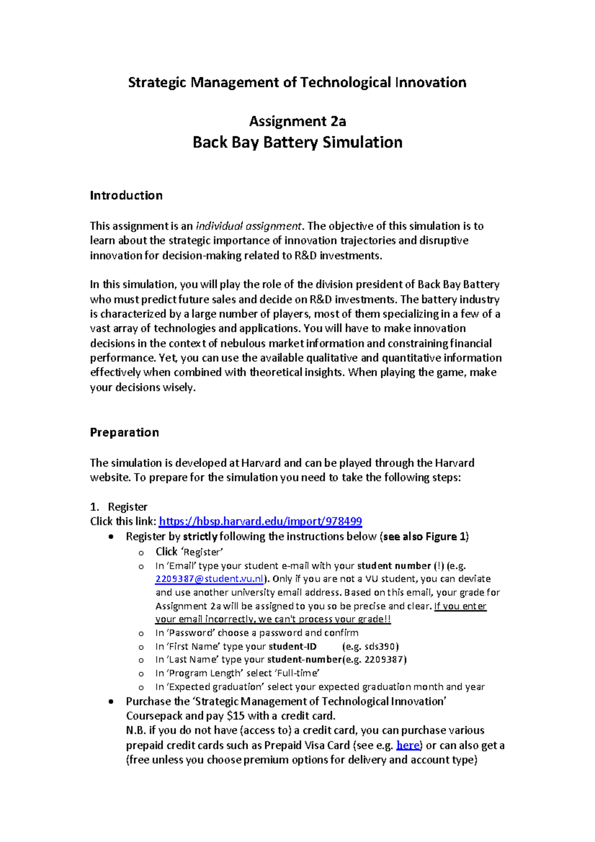 Strategic Management of Technological Innovation - Assignment 2a: Back ...