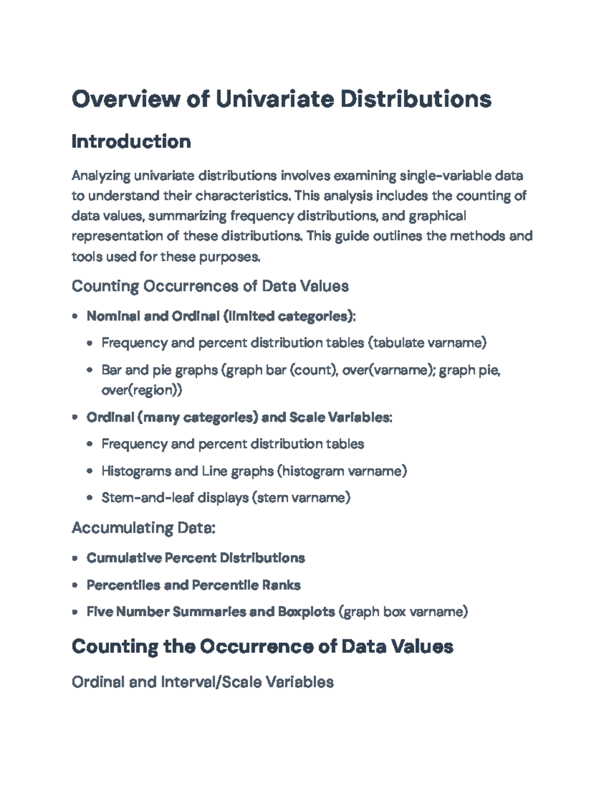 Univariate Distribution Analysis Techniques and Visualizations ...