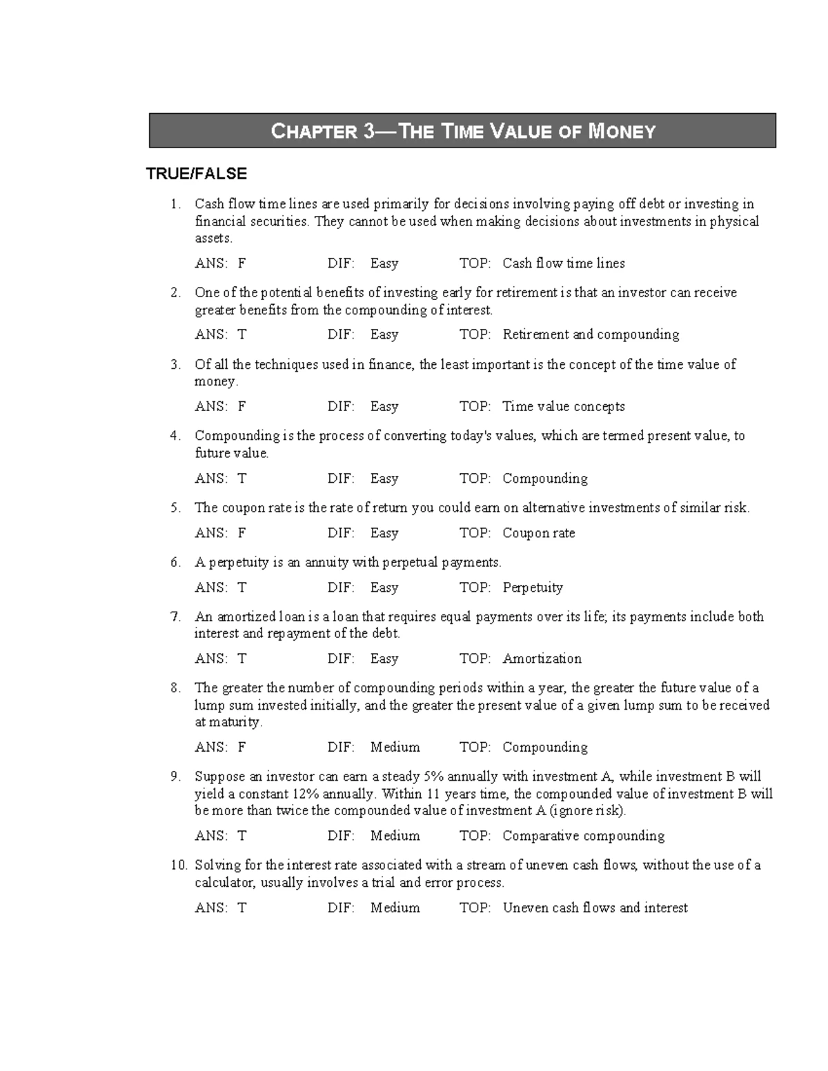 FIN2601-chapter 2 q a - SUMMARY NOTES - Chapter 2 Self Study Questions ...