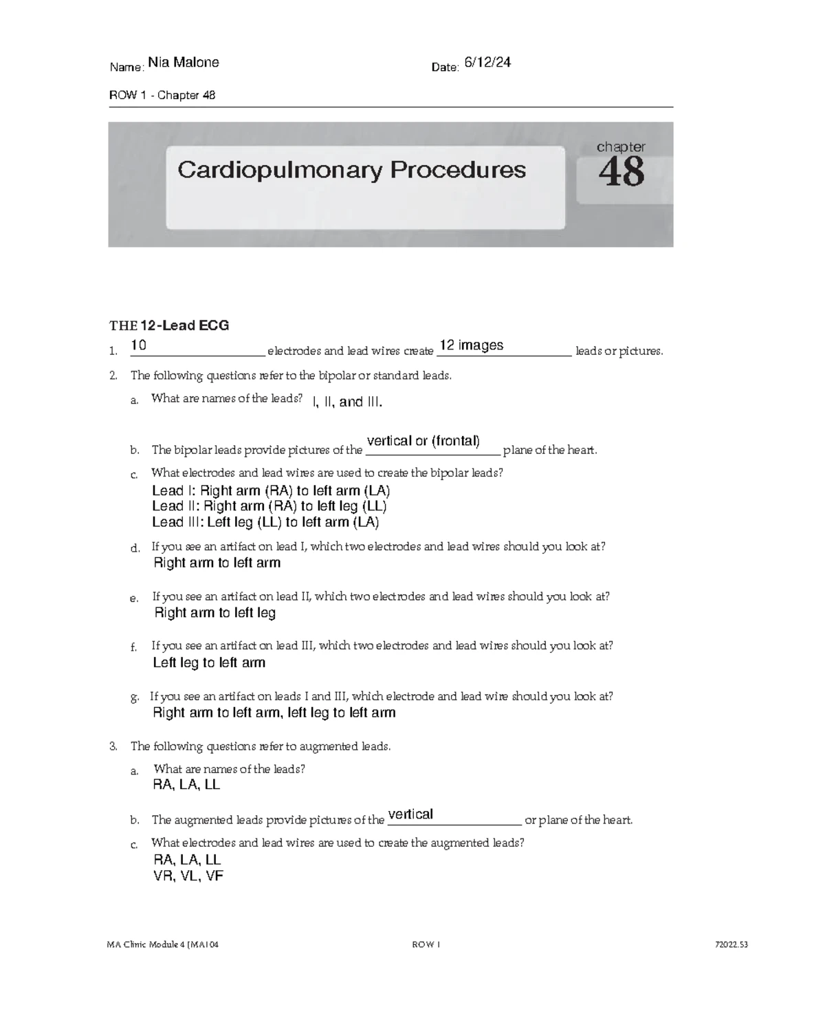 MA103+ROW - Row - ROW 3: Chapters 16, 50 and 51 MA103 Module 2 Clinic ...