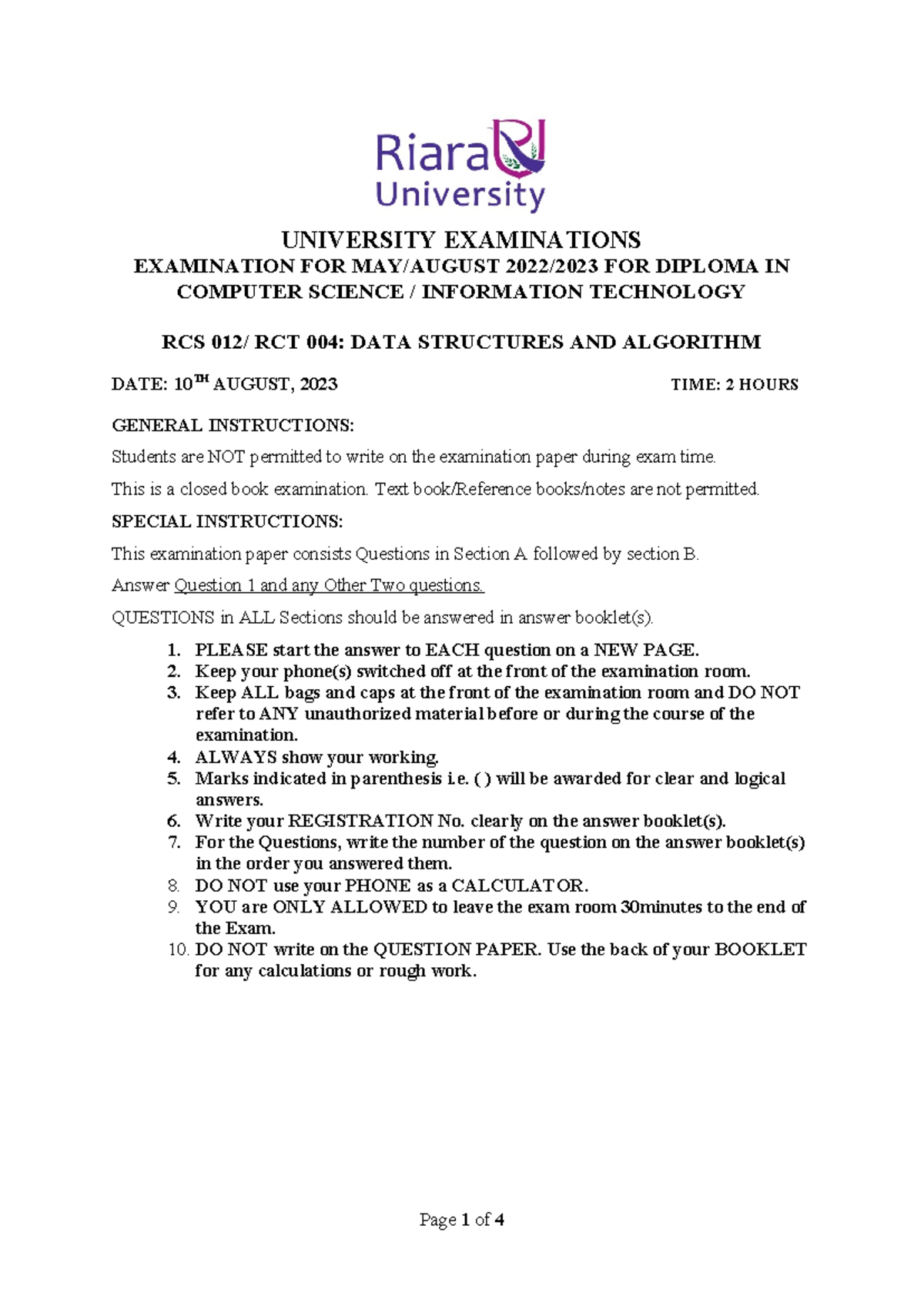 RCS 012 RCT 004 - Data Structures and Algorithm - May-Aug 2023 ...