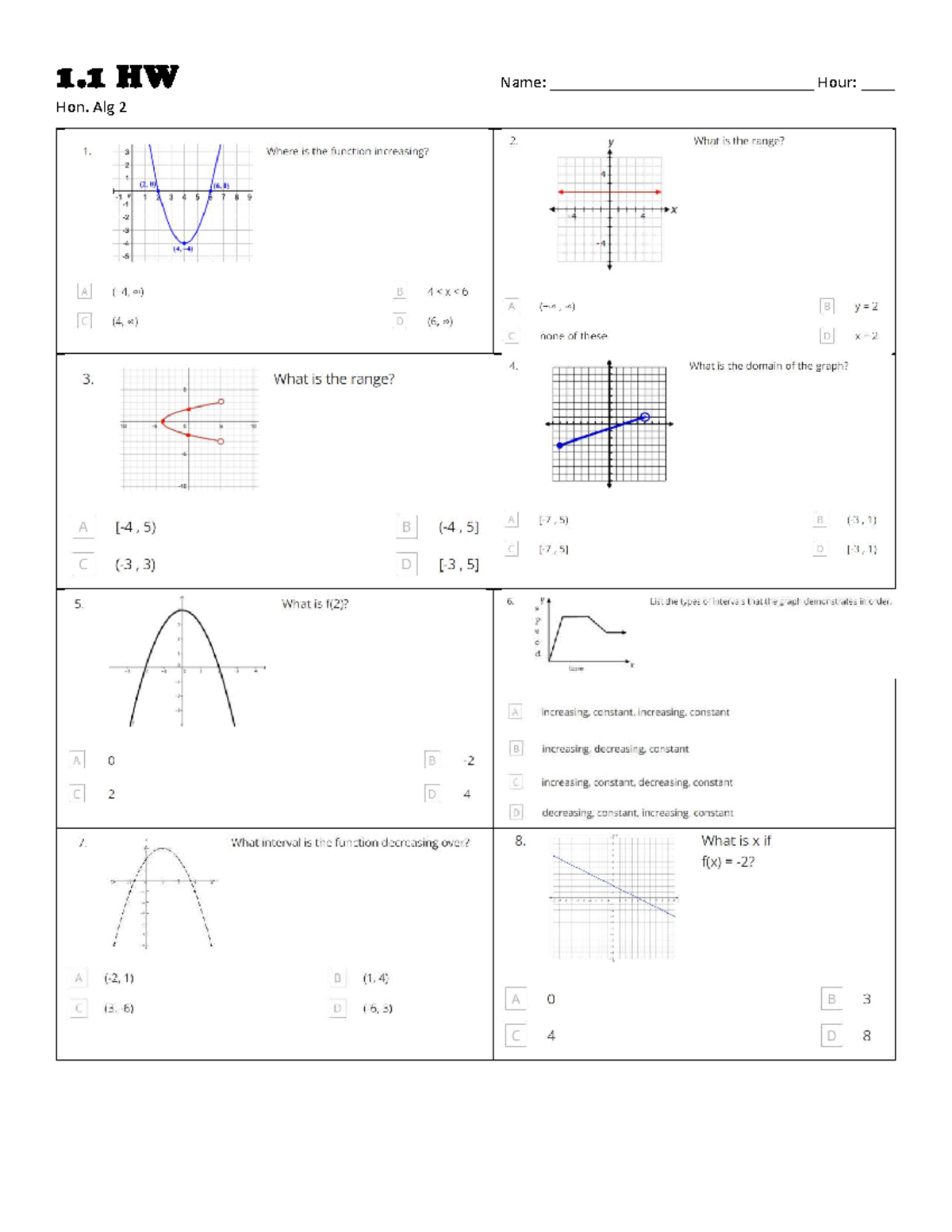 1.1 HW H2 - homework answer key - 1 HW Name ...
