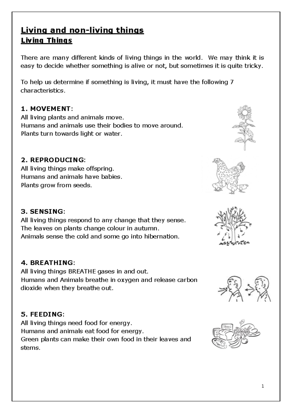 3.Living and Non-Living Things - Study Notes 2025 Memo - Studocu