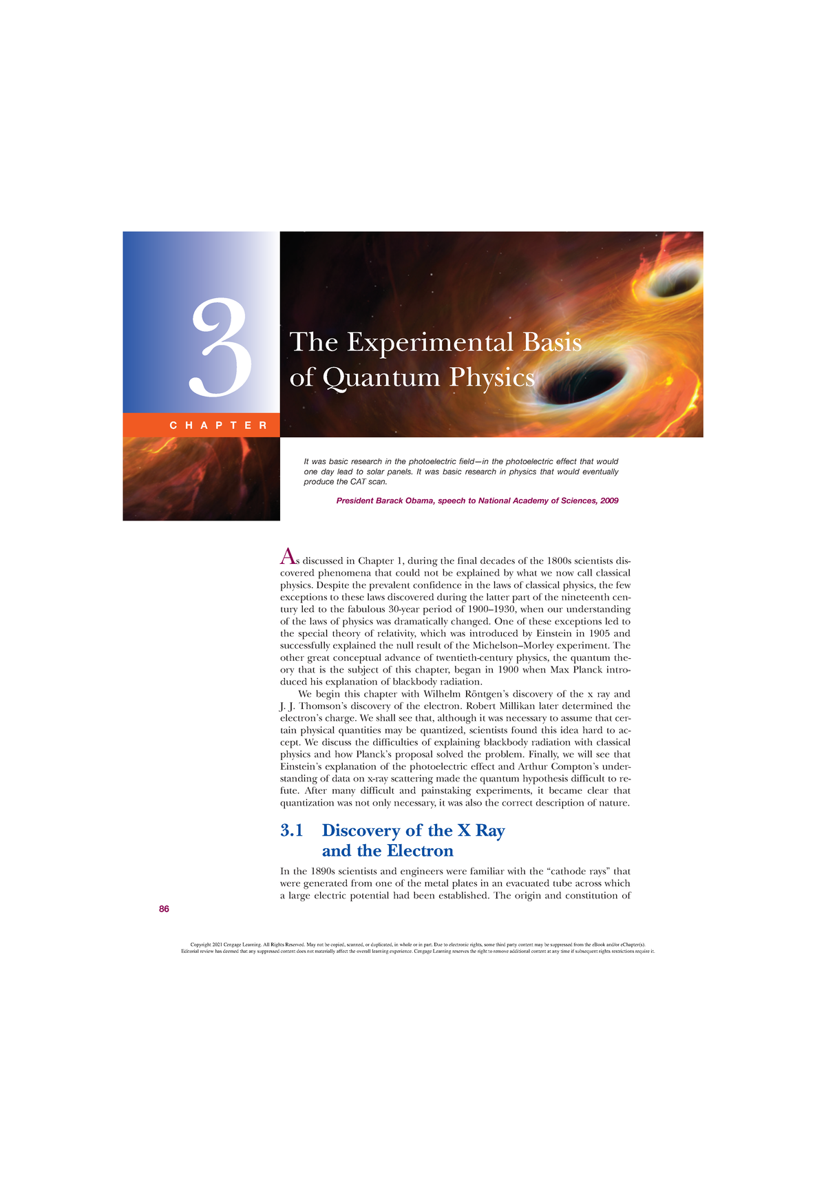 Chapter 3 - Textbook Homework: The Experimental Basis of Quantum ...