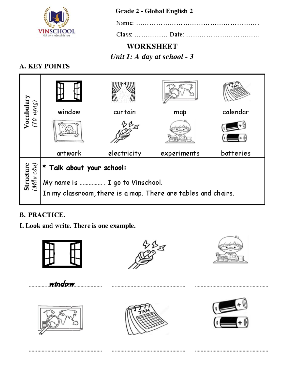 Global English: a day at school