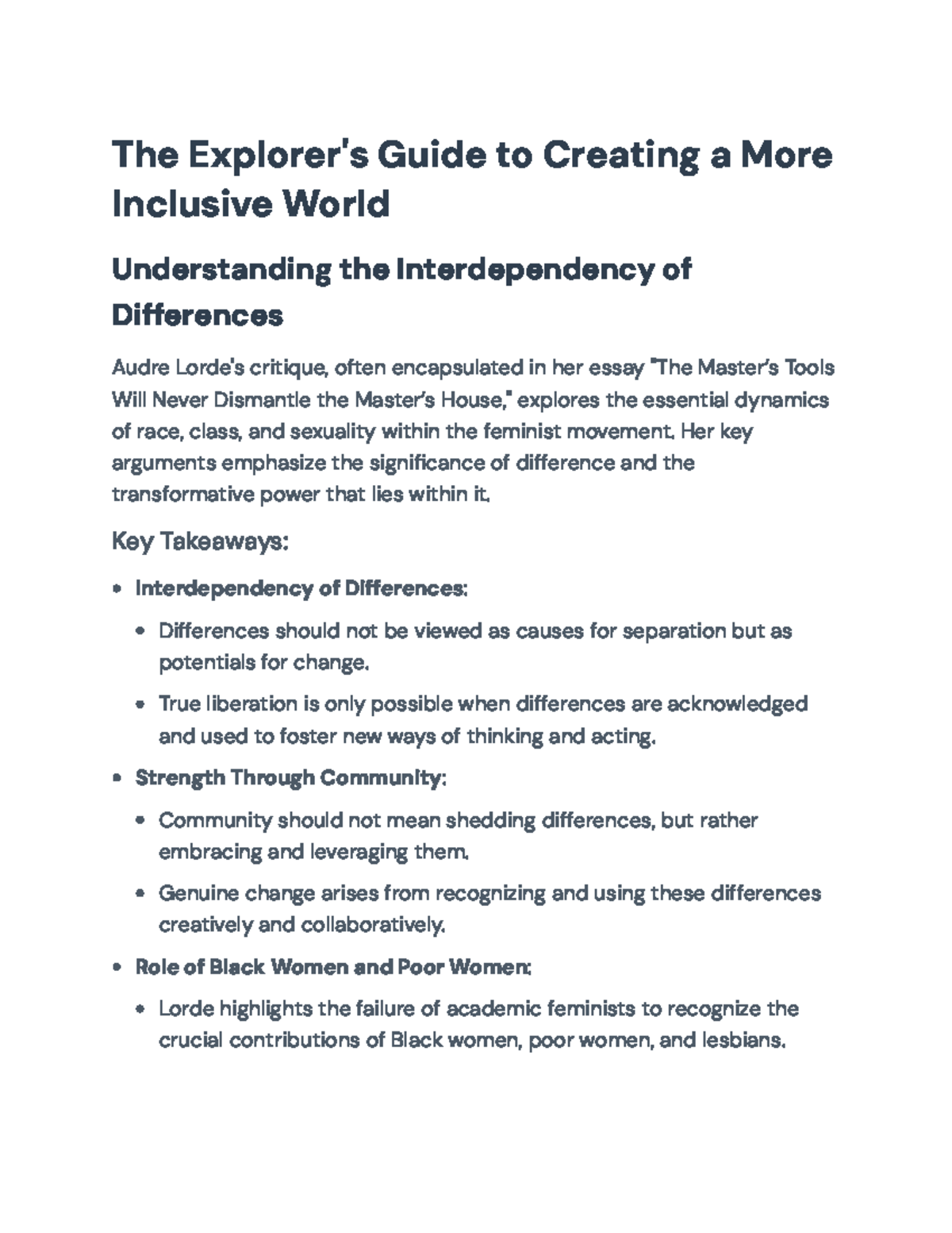 Understanding Intersectionality in Feminism: Lessons from Audre Lorde ...