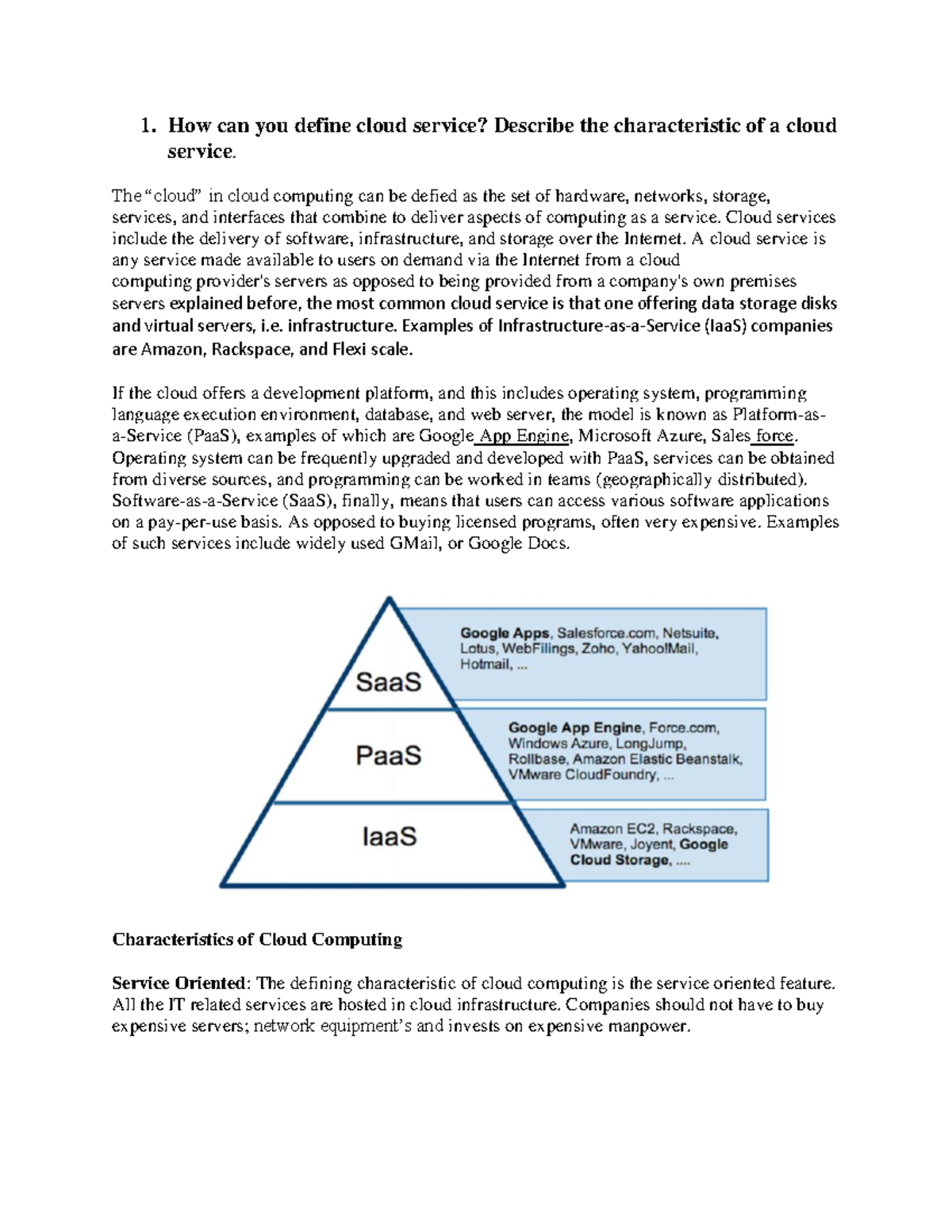 Csc458-cloud-computing 2069 - RK - 1. How can you define cloud service ...