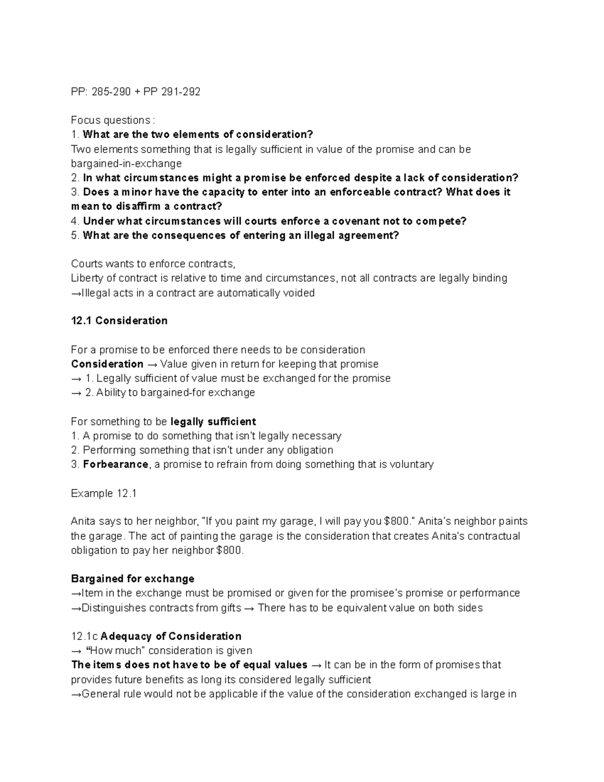 PP: Chapter 12 Consideration Focus Questions and Key Concepts - Studocu