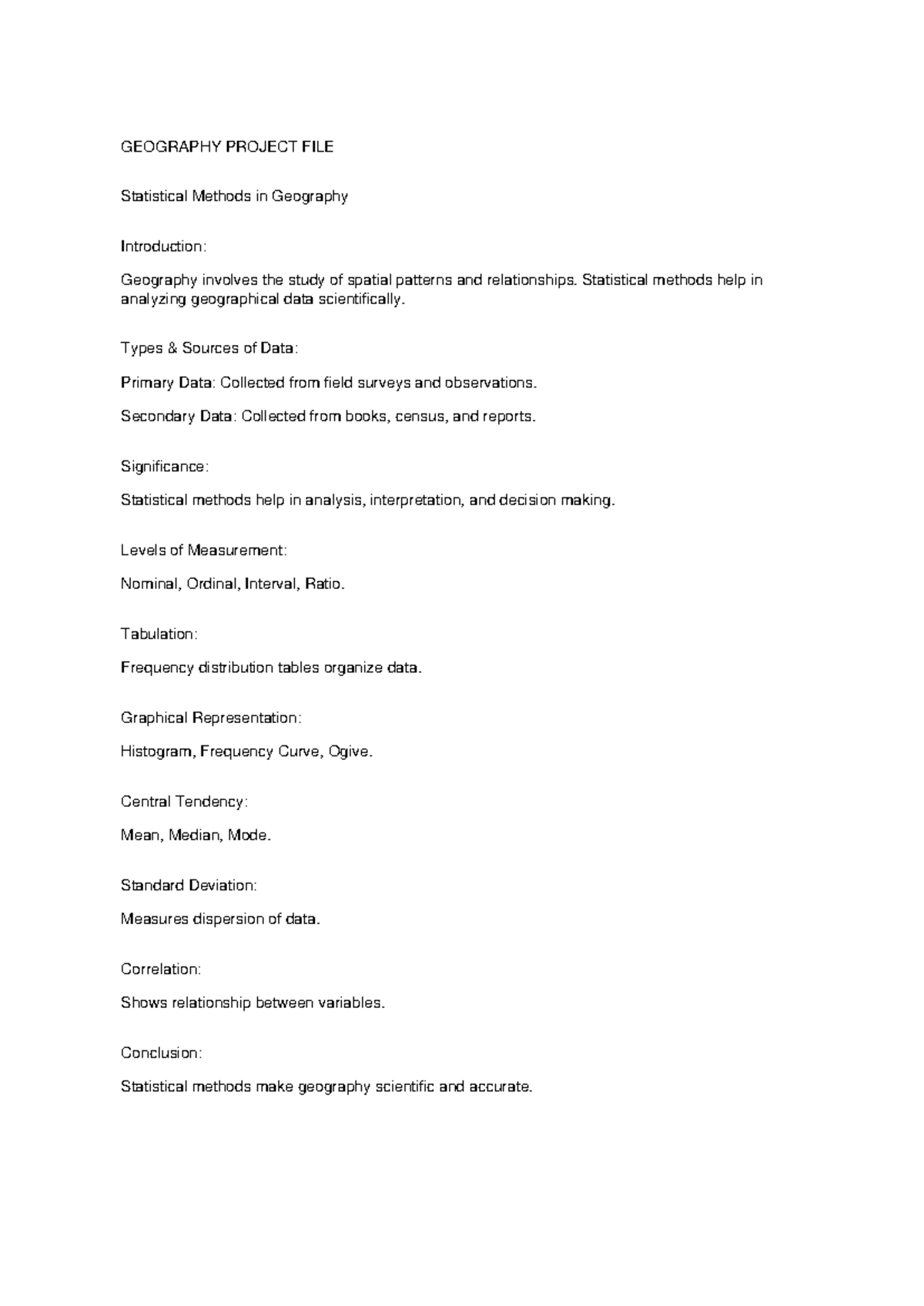 Geography project handwritten style - GEOGRAPHY PROJECT FILE ...