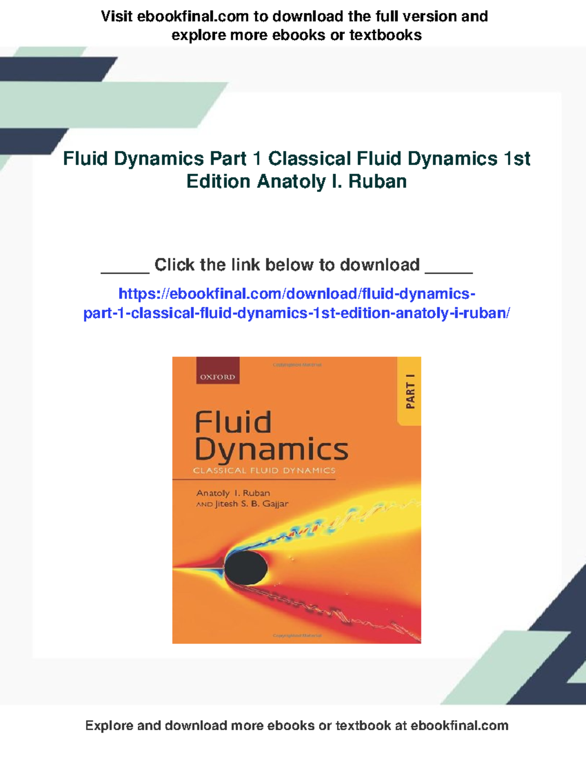Fluid Dynamics Part 1: Classical Theory Overview and Key Concepts - Studocu