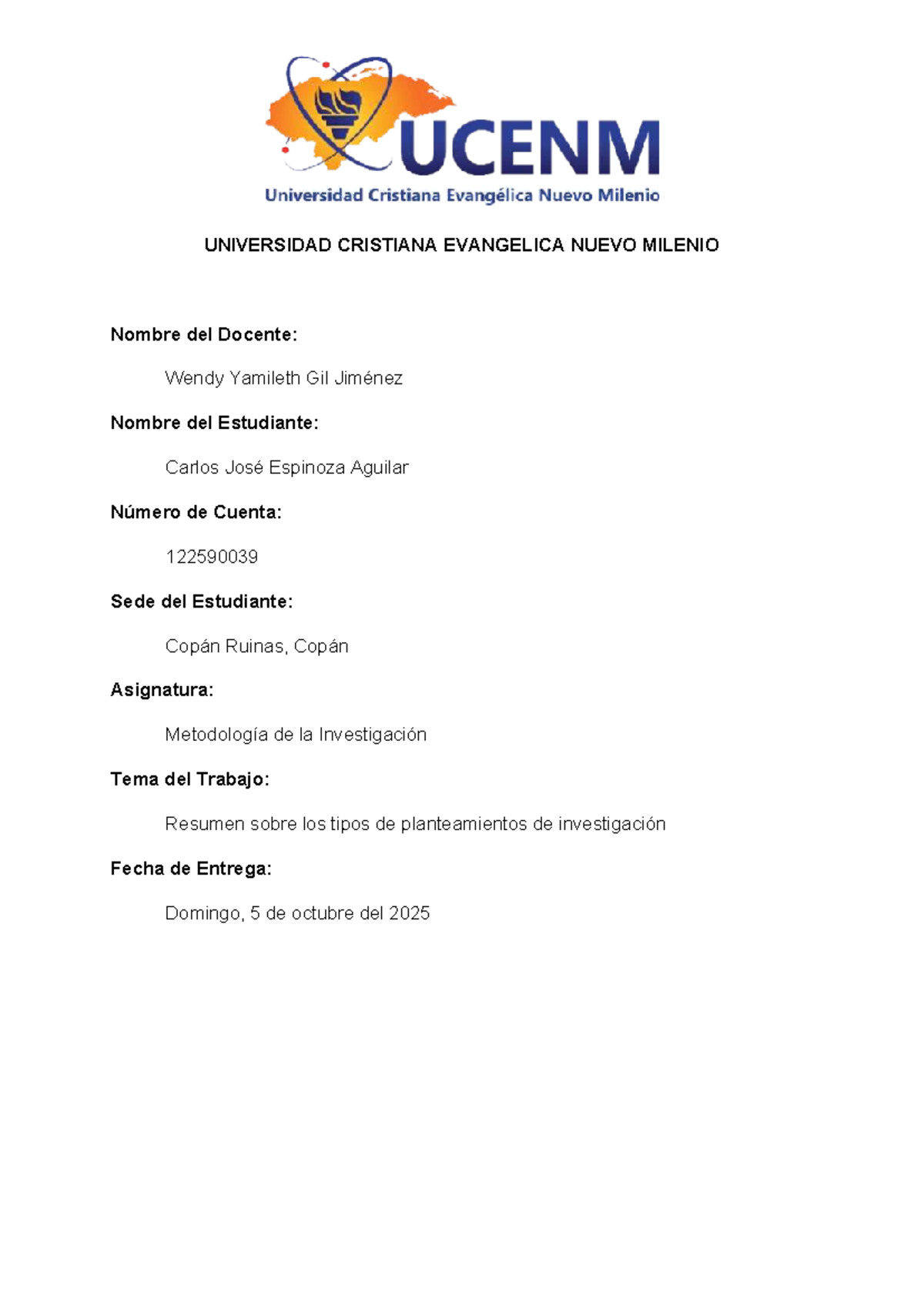 Resumen de Planteamientos de Investigación - Metodología de la ...