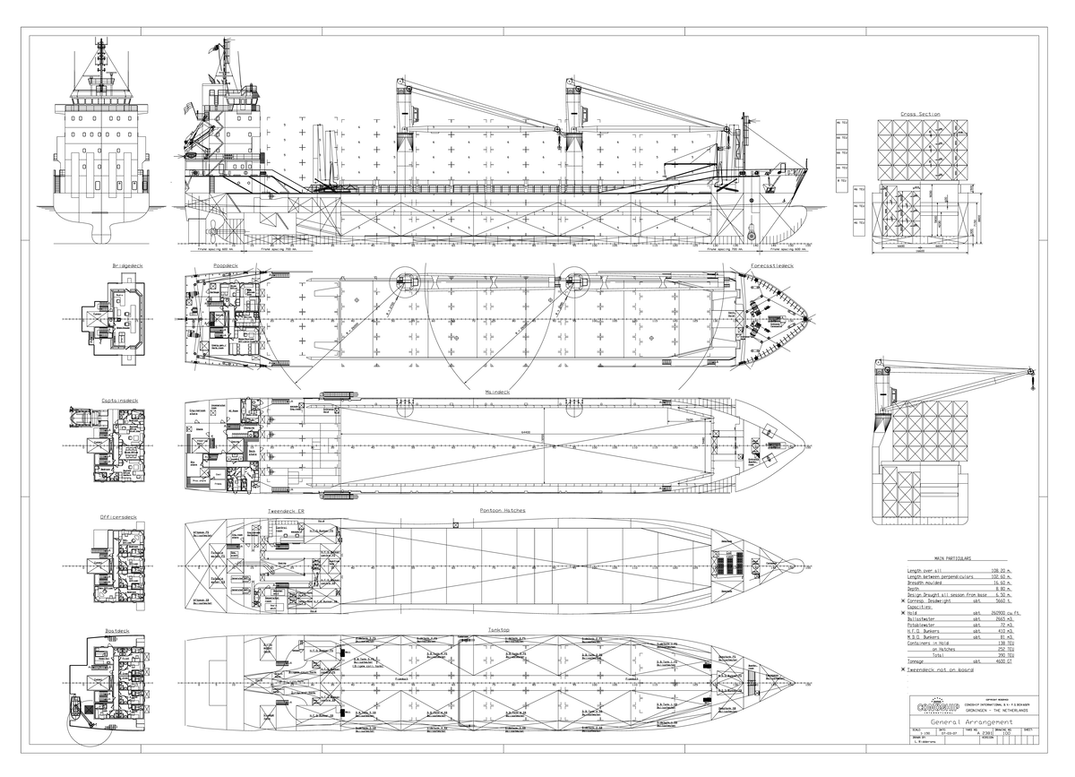 Container General Arrangement - E Cross Section Analysis - Studocu