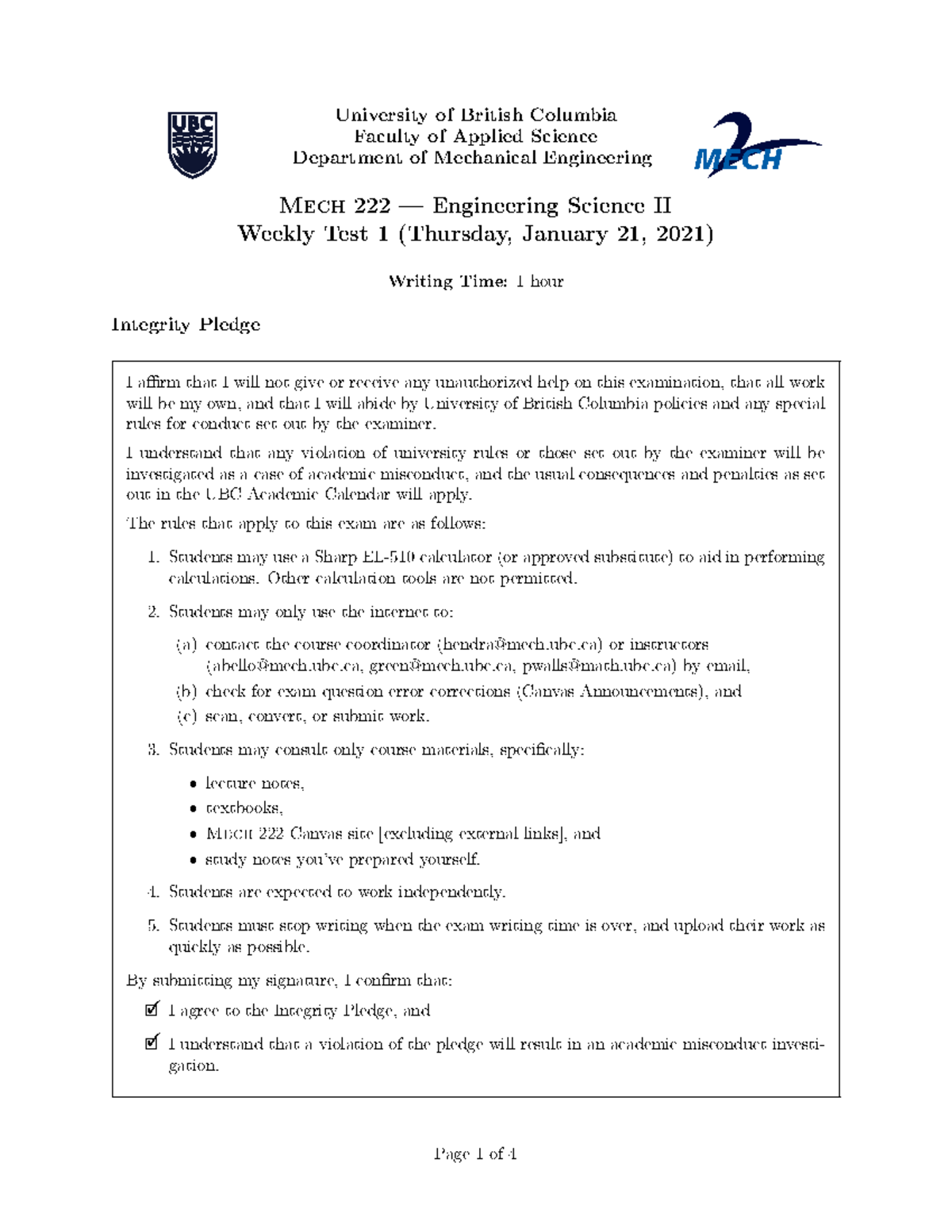 Fluid Mechanics Test1 - Essential Study Guide and Information - Studocu