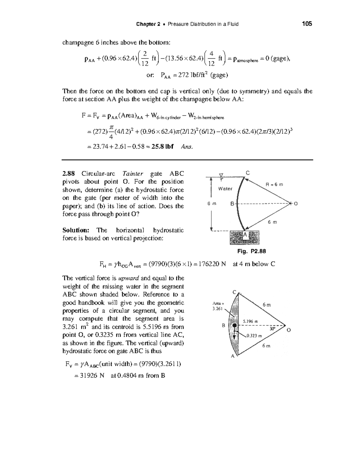 Fluid Mechanics Chapter 2: Pressure Distribution Solutions (5ECH02 ...