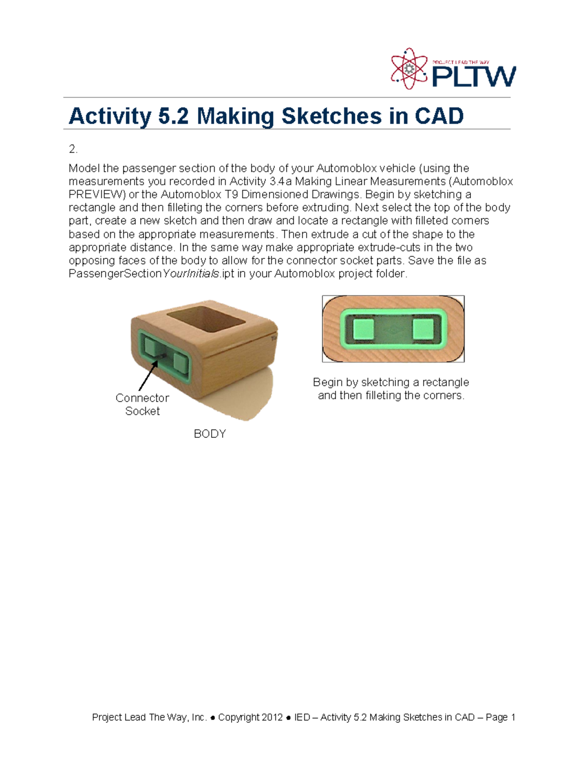 A5 2 Making Sketches CAD in Onshape-1 - Activity 5 Making Sketches in ...