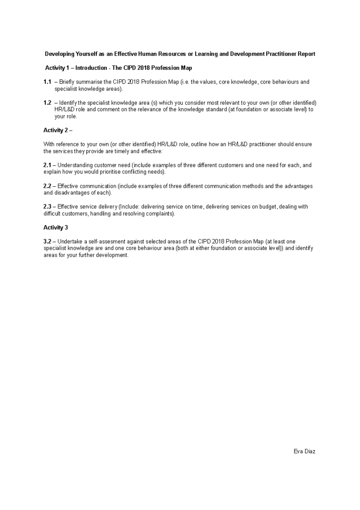 CIPD Report 2: Developing Effective HR & L&D Skills for Practitioners ...