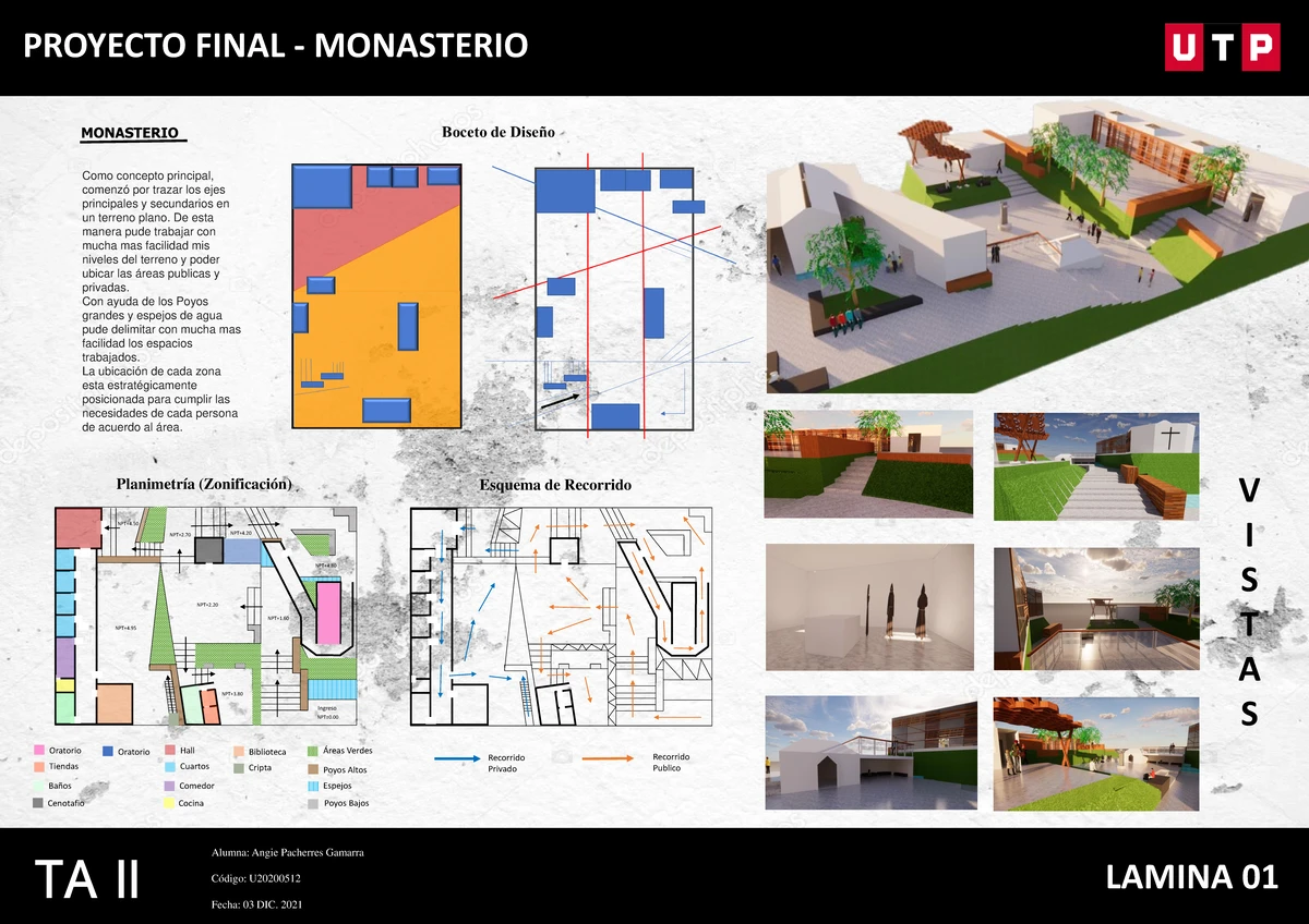 Taller de Diseño Arquitectónico III: Plano de Aula y Espacios - Studocu