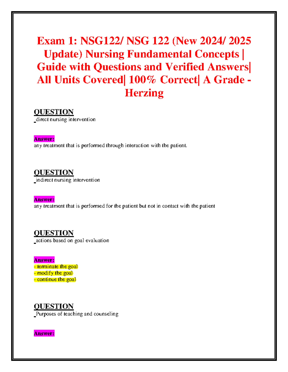 Final Exam Study Guide for BIO 101: Essential Concepts and Review ...