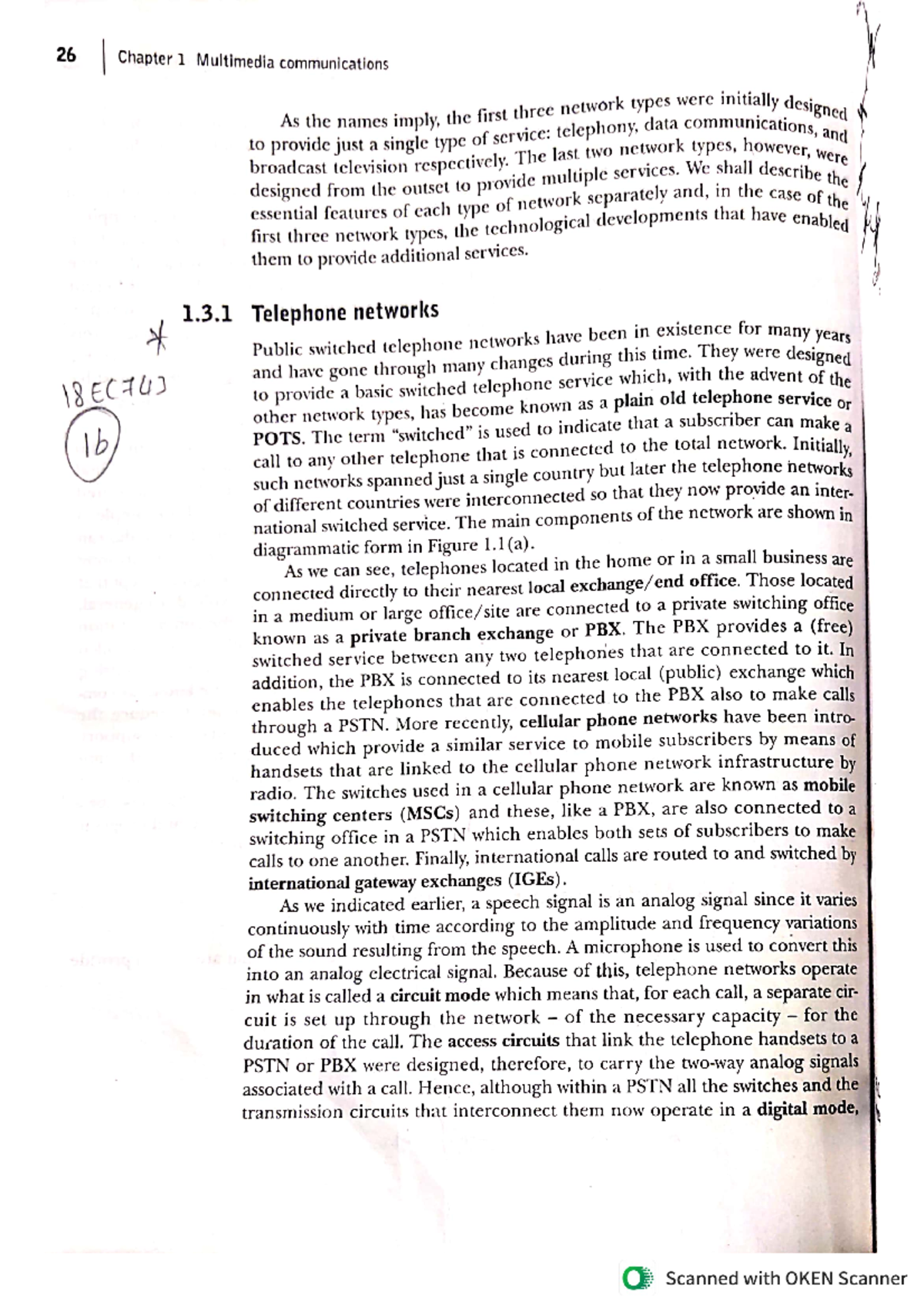 26 EC743 Chapter 1: Overview of Multimedia Communication Networks - Studocu