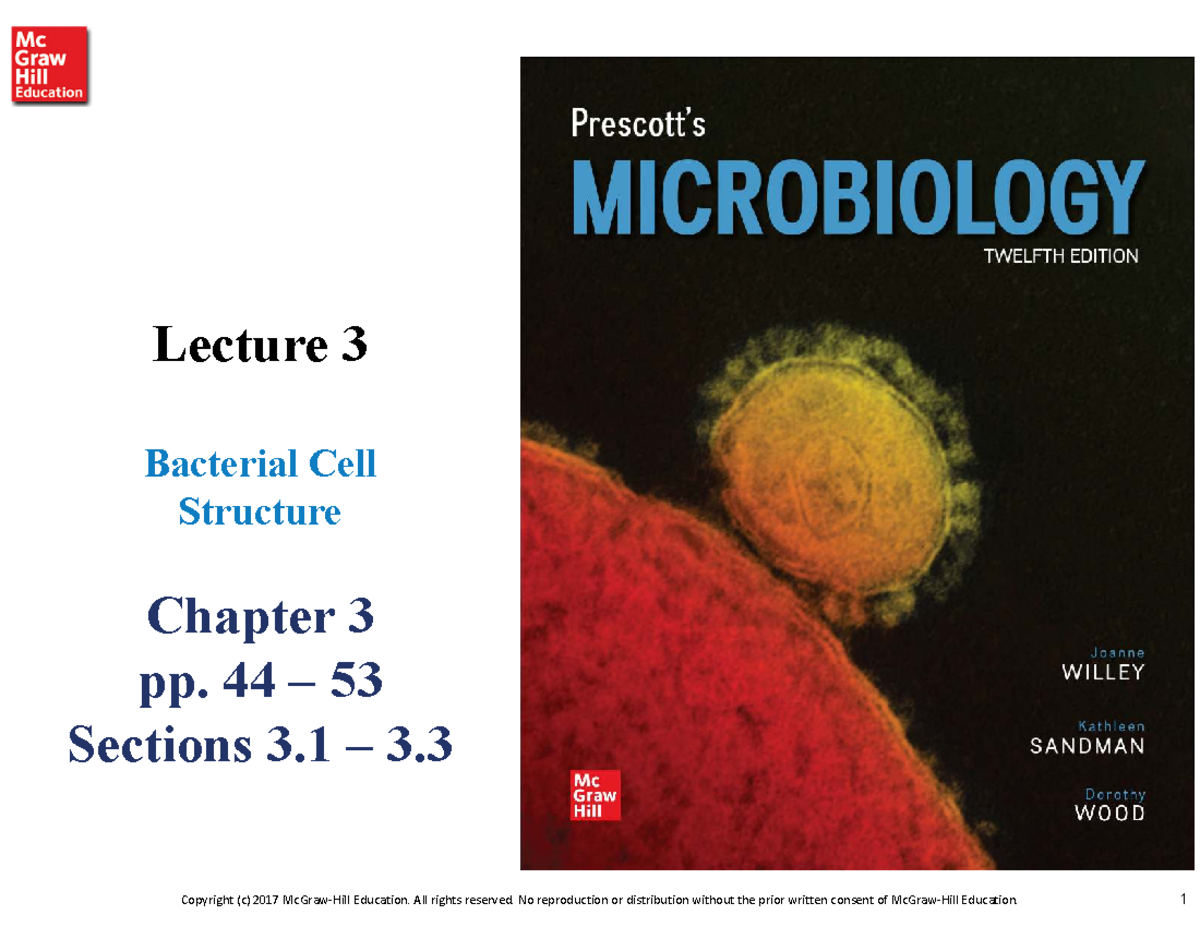 Lecture 3: Bacterial Cell Structure Overview – Chapter 3 (pp. 44-53 ...