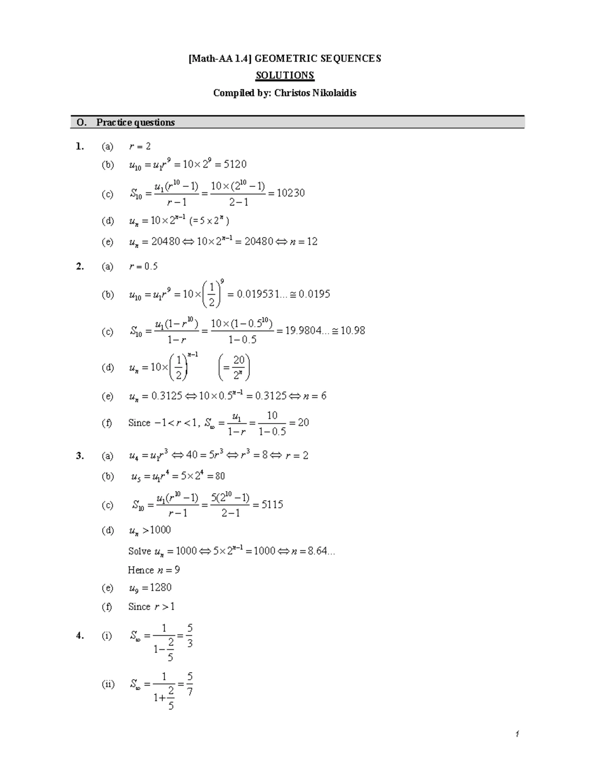 [Math-AA 1.6] Exercises on the Binomial Theorem - Practice Questions ...