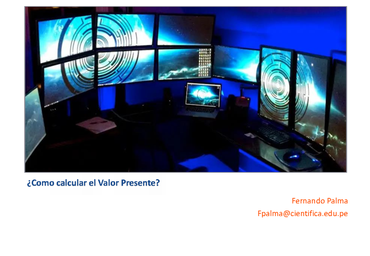 Calcular el Valor Presente y Futuro: Sesión 02 Fincorp - PPT - Document Preview