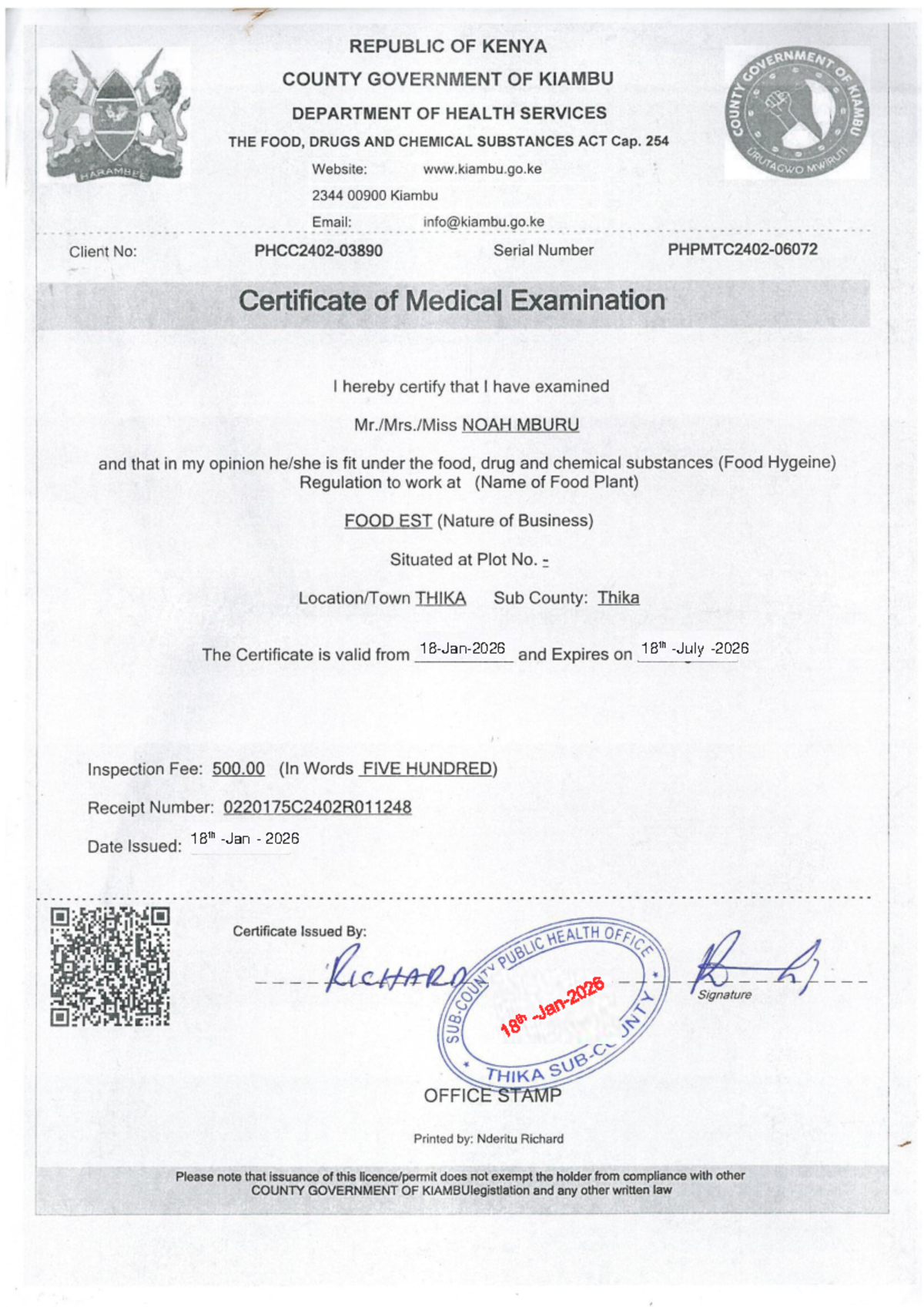 certificate-of-medical-examination-kiambu-county-health-services