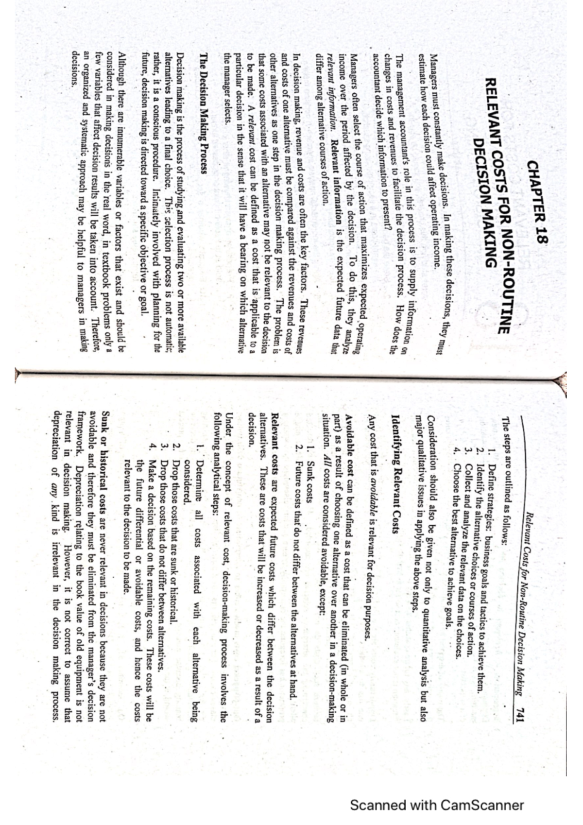 Relevant Costing Concepts and Applications - Cabrera - Document Preview