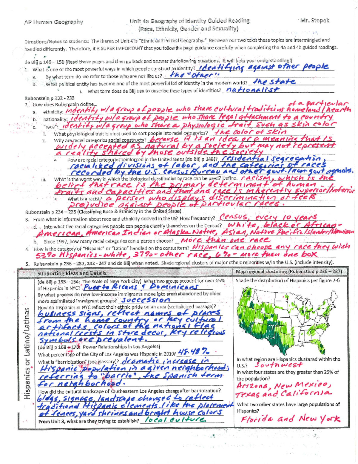 Unit 4a Guided Reading Key (2021-2022) - Study Resource - Studocu